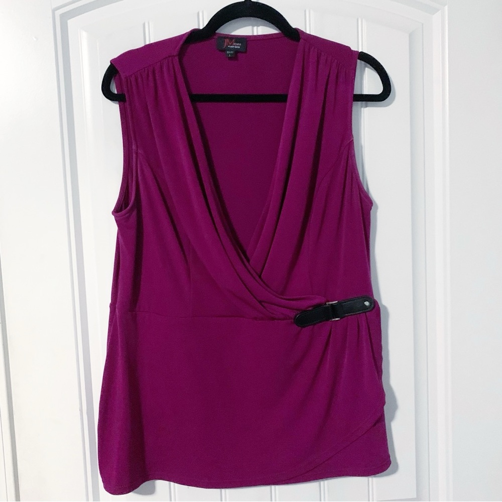 JM Studio Maroon Blouse